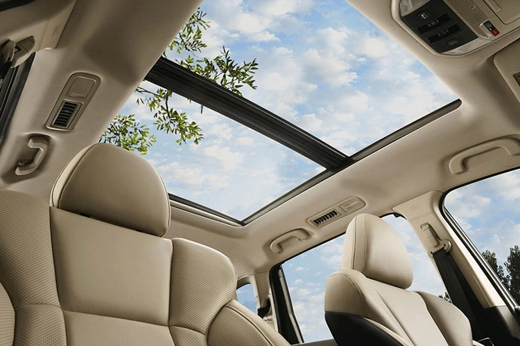 Cửa sổ trời toàn cảnh là một trong những tiện nghi nổi bật của Lexus ES350h Luxury